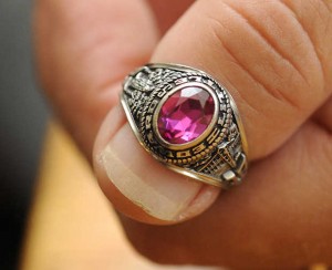 Class Ring on Finger