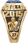 Football Quarterback Fantasy Ring Design