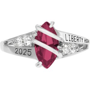 Girls Seaswirl Class Rings